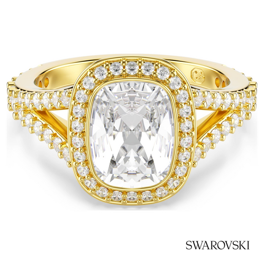 Una Angelic ring, Cushion cut, White, 18K gold finish – item 5762626