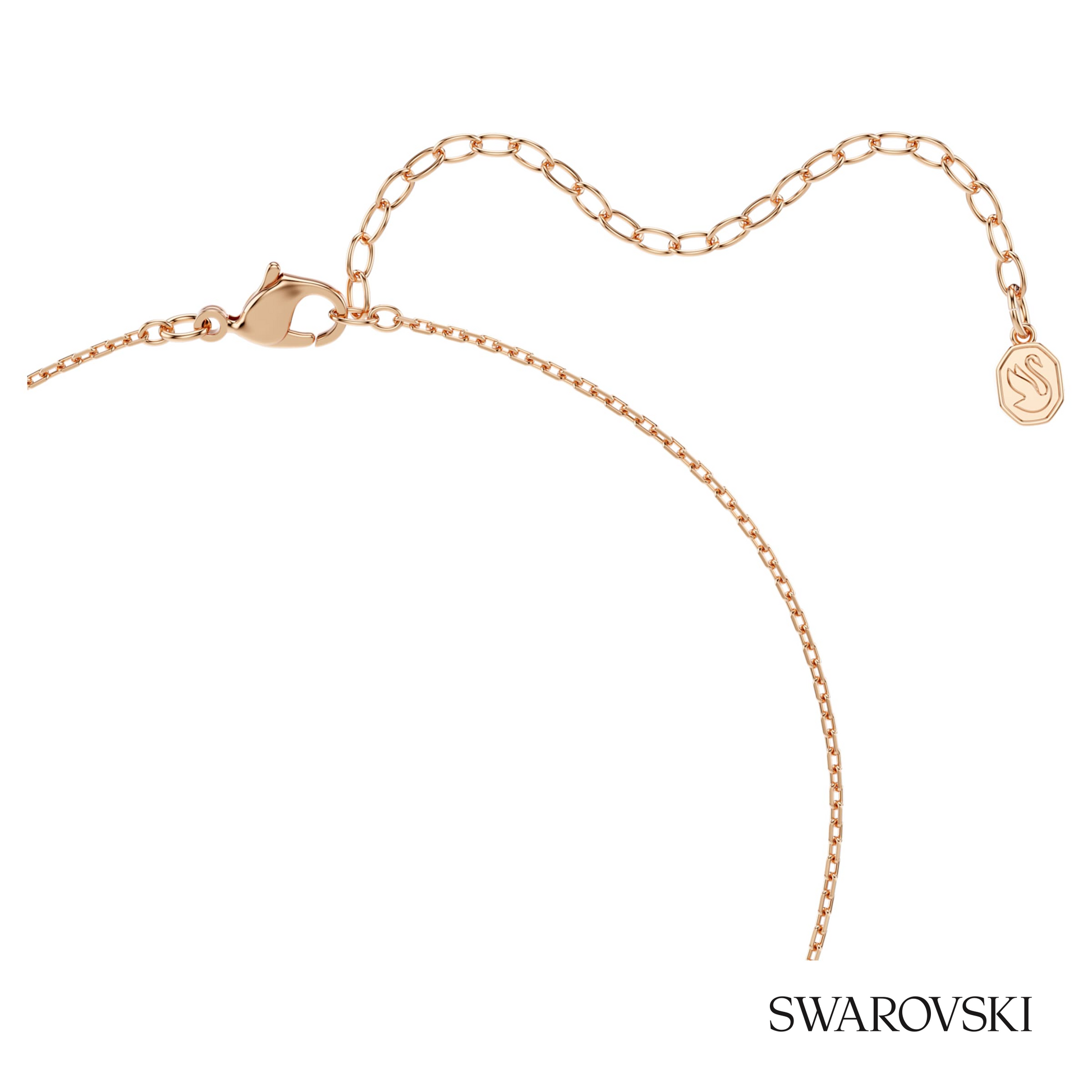 Swarovski Swan pendant, Mixed cuts, Swan, Black, 18K rose – item 5764882 image 4