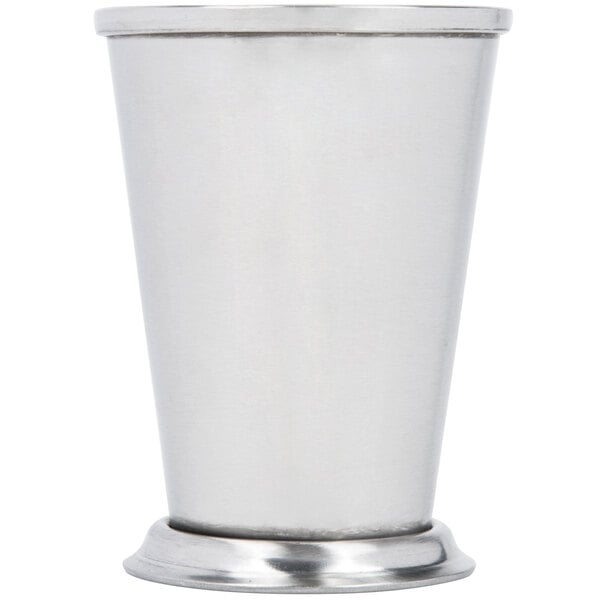 American Metalcraft JC8 8 oz. Brushed Mint Julep Cup – item 124JC8