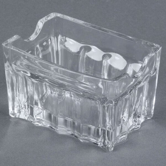 Tablecraft H121 3 1/4" Fluted Glass Sugar Caddy – item 808H121