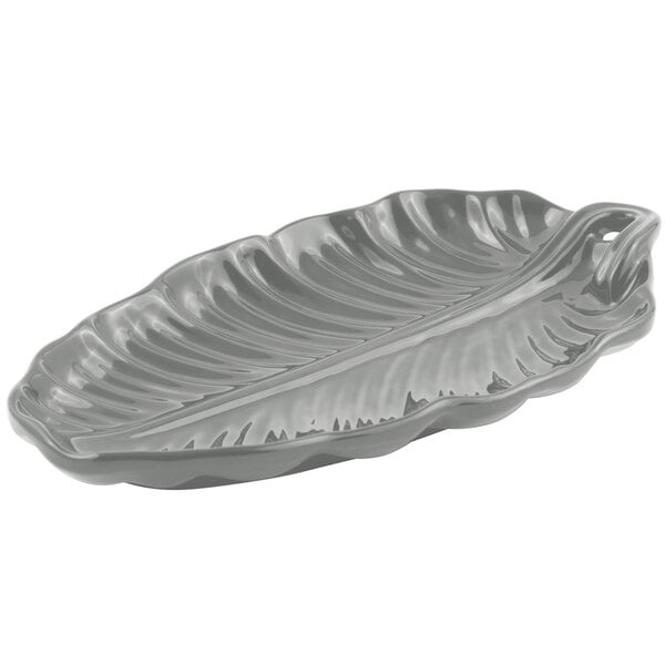 Bon Chef 9800 10" x 5" Platinum Gray Serving Platter – item 2019800PT