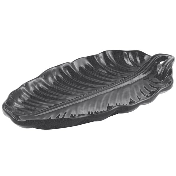 Bon Chef 9800 10" x 5" Black Speckled Serving Platter – item 2019800BS
