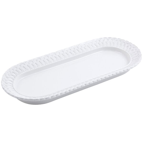 Bon Chef 2310 8" x 18" Sandstone Serving Platter – item 2012310WH
