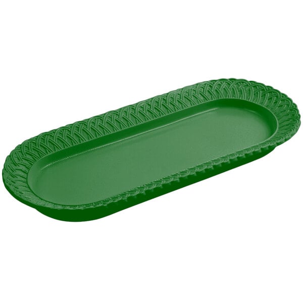 Bon Chef 2310 8" x 18" Calypso Green Serving Platter – item 2012310GN