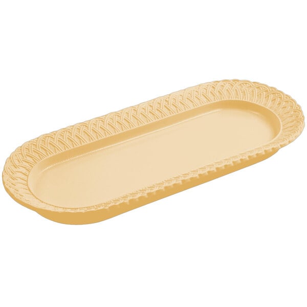Bon Chef 2310 8" x 18" Ginger Sandstone Serving Platter – item 2012310GG