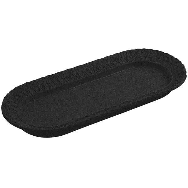 Bon Chef 2310 8" x 18" Black Speckled Serving Platter – item 2012310BS