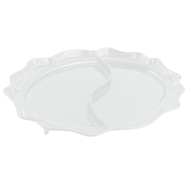 Bon Chef 2030D Queen Anne 18 3/4" x 24" Serving Platter – item 2012030DWH