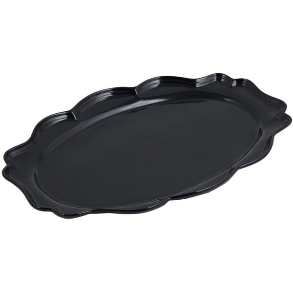 Bon Chef 2027 Queen Anne 12 1/2" x 16" Serving Platter – item 2012027BK