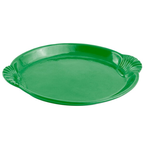 Bon Chef 2073 20" x 14" Calypso Green Serving Platter – item 2012073GN