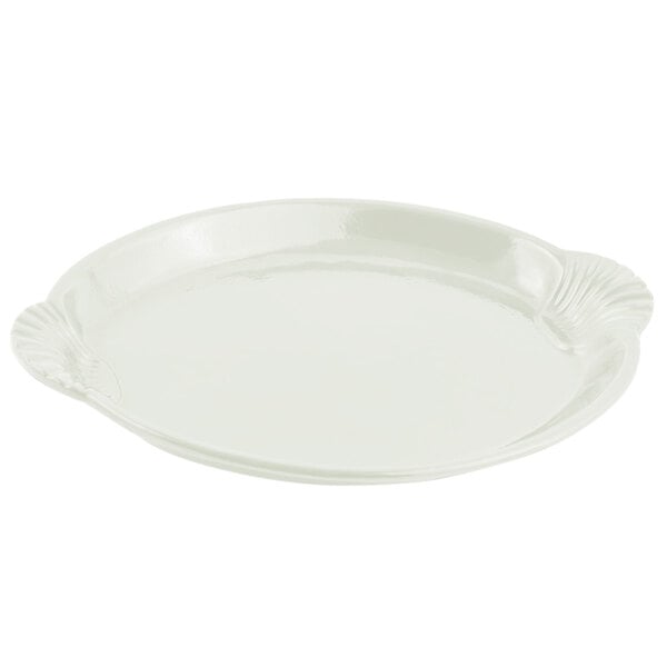 Bon Chef 2073 20" x 14" Ivory Sandstone Serving Platter – item 2012073IV