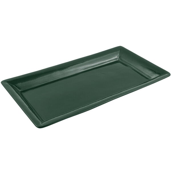 Bon Chef 5056 21" x 13" Hunter Green Sandstone Display Tray – item 2015056HN