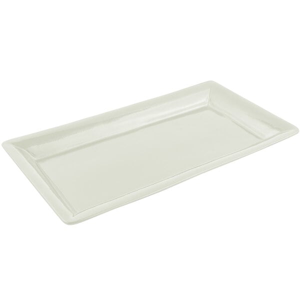 Bon Chef 5056 21" x 13" Ivory Sandstone Finish Display Tray – item 2015056IV