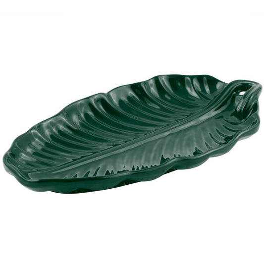 Bon Chef 9802 19 1/2" x 11" Hunter Green Serving Platter – item 2019802HN