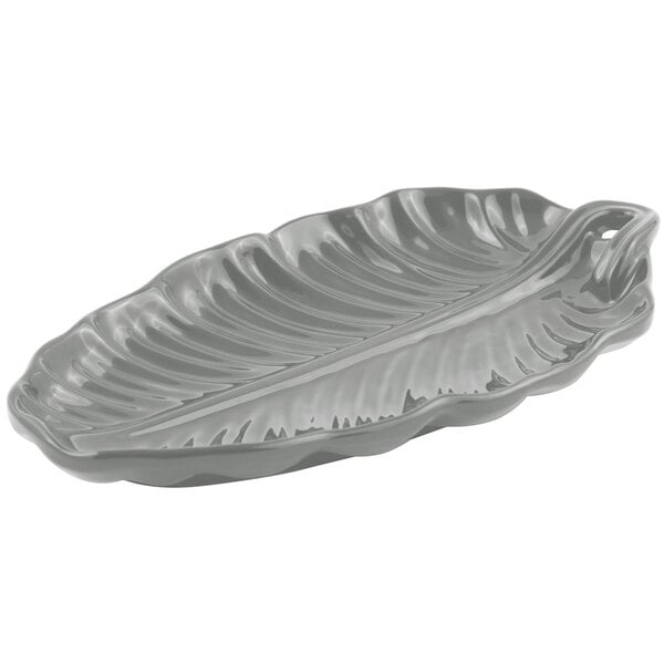 Bon Chef 9802 19 1/2" x 11" Platinum Gray Serving Platter – item 2019802PT