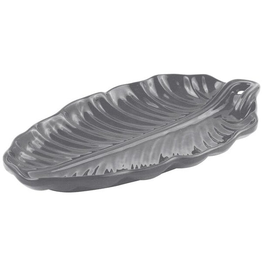 Bon Chef 9802 19 1/2" x 11" Smoke Gray Serving Platter – item 2019802SG