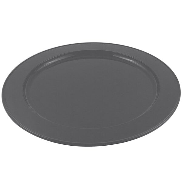 Bon Chef 2048 16" Smoke Gray Sandstone Serving Platter – item 2012048SG