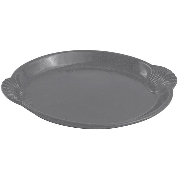 Bon Chef 2072 12" x 17" Smoke Gray Serving Platter – item 2012072SG