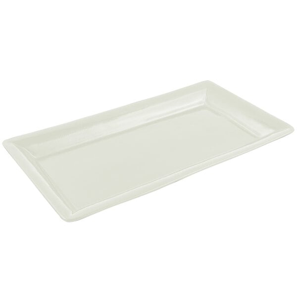 Bon Chef 5057 19" x 10" Ivory Sandstone Finish Display Tray – item 2015057IV