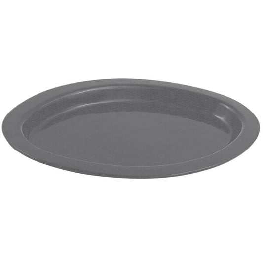 Bon Chef 5110 11" x 17" Smoke Gray Sandstone Serving Tray – item 2015110SG