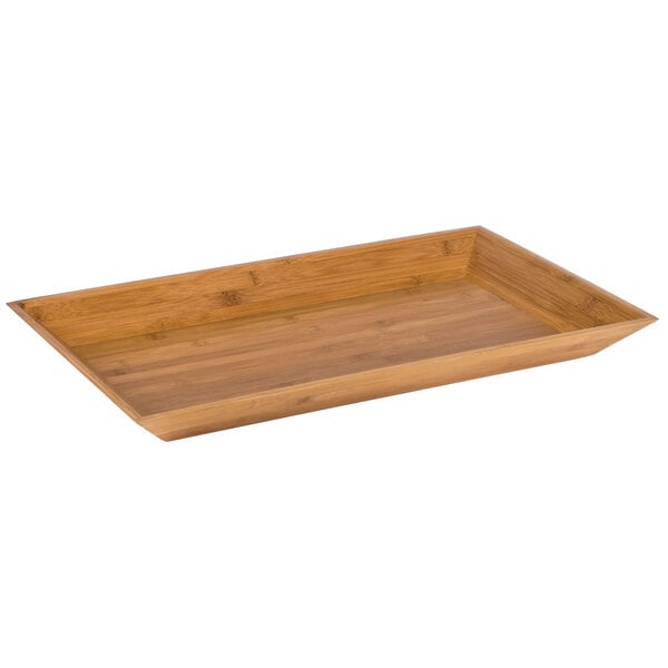 American Metalcraft Bamboo Serving Tray - 21" x 13" – item 124BAM22 image 2