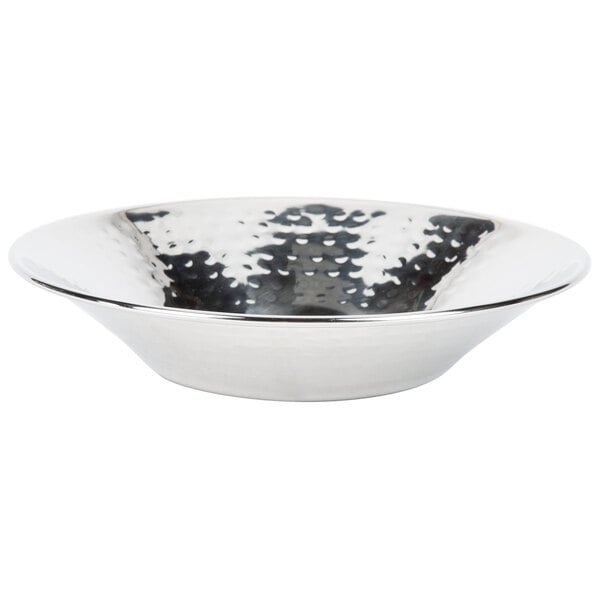 American Metalcraft 8 1/2" Hammered Stainless Serving Bowl – item 124HMRD08 image 2