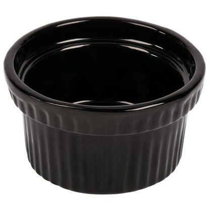 Tablecraft CW1610BK 10.5 oz. Black Serving Bowl w/ Ridges – item 8081610DBK image 2