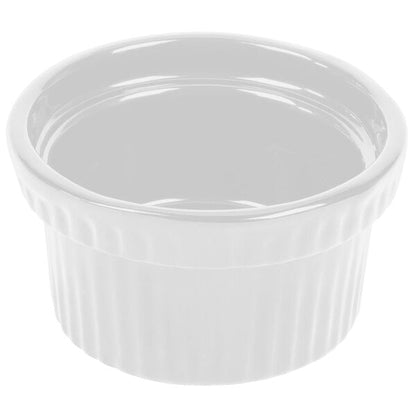Tablecraft CW1610W 10.5 oz. White Serving Bowl w/ Ridges – item 8081610DW image 2
