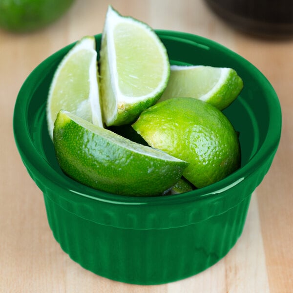 Tablecraft CW1610GN 10.5 oz. Green Serving Bowl w/ Ridges – item 8081610DGN