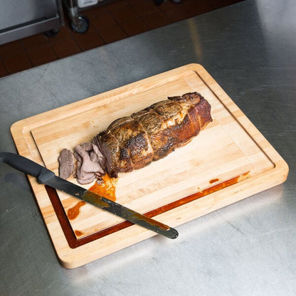 Tablecraft 20" x 16" Wood Cutting Board w/ Non-Slip Legs – item 808CBW20161L image 2