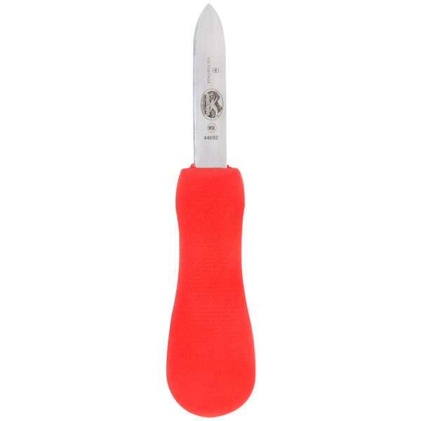 Victorinox 7.6399.2 2 Oyster Knife w/ Red SuperGrip Handle – item 35344692