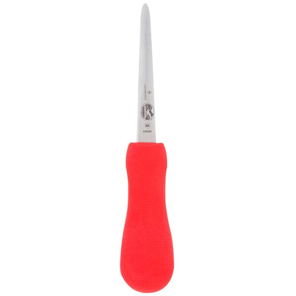 Victorinox 7.6399.6 4" Oyster Knife w/ SuperGrip Red Handle – item 35344696