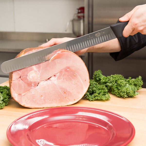 Victorinox Slicing Knife w/ Granton Edge & Fibrox Handle – item 35340646 image 2