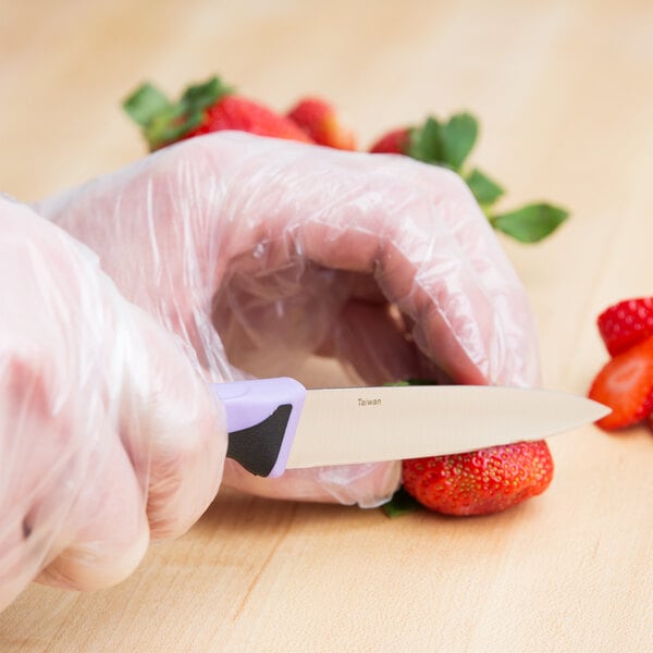 Mercer Culinary Paring Knife w/ Purple Allergen-Free Handle – item 470M23930PU image 2