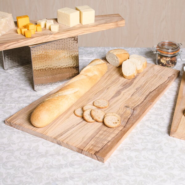 American Metalcraft 22" x 13" Olive Wood Serving Board – item 124OWB2213