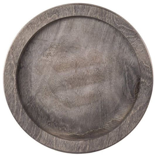 Lodge U7RP 11 1/4" Round Wood Underliner w/ Walnut Finish – item 530U7RP