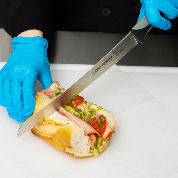 Dexter-Russell 29333 V-Lo 10" Scalloped Sandwich Knife – item 21029333 image 2