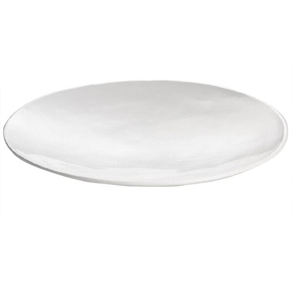 Tablecraft CW11009W 20" x 3 1/2" White Cast Serving Platter – item 80811009DW