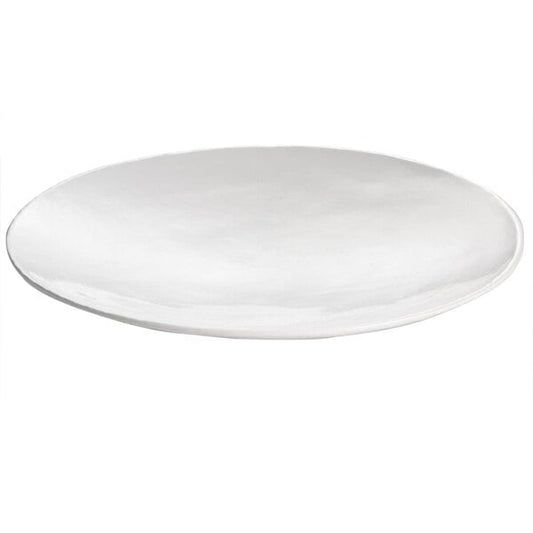 Tablecraft CW11009W 20" x 3 1/2" White Cast Serving Platter – item 80811009DW