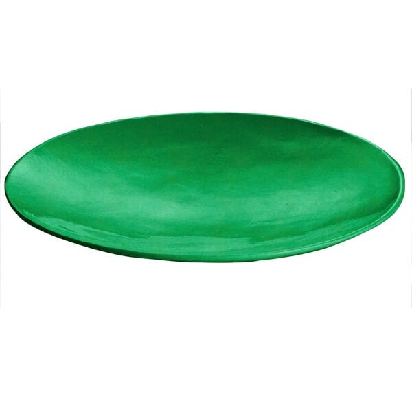 Tablecraft CW11009GN 20" x 3 1/2" Green Serving Platter – item 80811009DGN