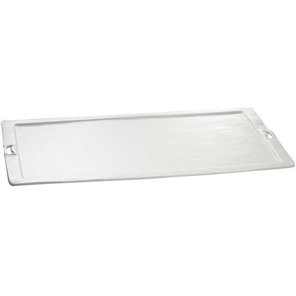 Tablecraft CW20190W 20" x 32" White Serving Platter – item 80820190DW
