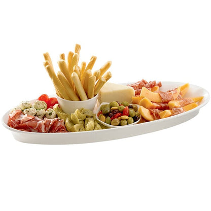Tablecraft CW2210W White Cast Aluminum King Serving Platter – item 8082210DW image 2
