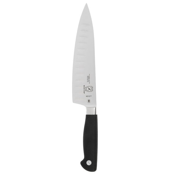 Mercer Culinary Chef Knife w/ Granton Edge & Short Bolster – item 470M21077