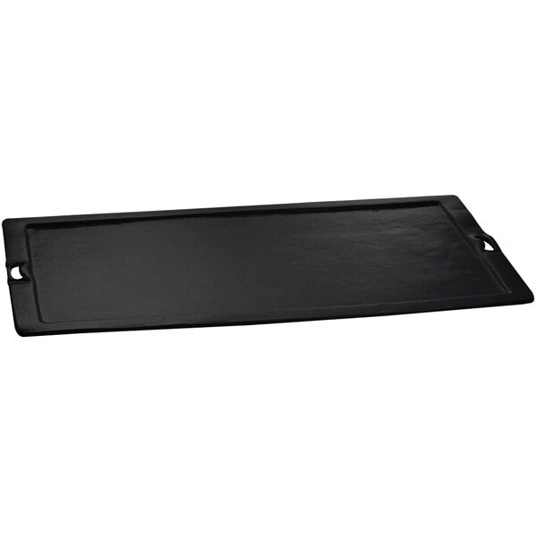 Tablecraft CW20190BK 20" x 32" Black Serving Platter – item 80820190DBK