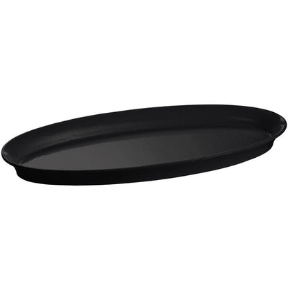 Tablecraft CW2210BK Black Cast Aluminum Serving Platter – item 8082210DBK