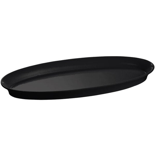 Tablecraft CW2210BK Black Cast Aluminum Serving Platter – item 8082210DBK