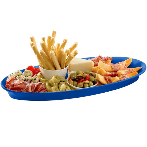 Tablecraft CW2210CBL Cobalt Blue Cast Serving Platter – item 8082210DBL image 2