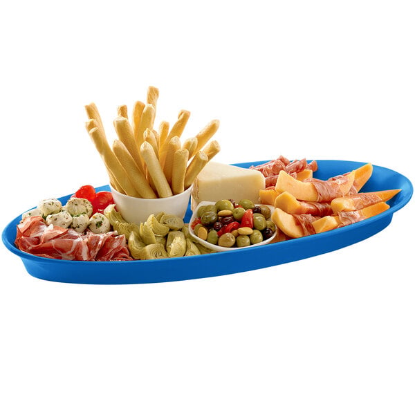 Tablecraft CW2210SBL Sky Blue Cast Aluminum Serving Platter – item 8082210DSBL image 2