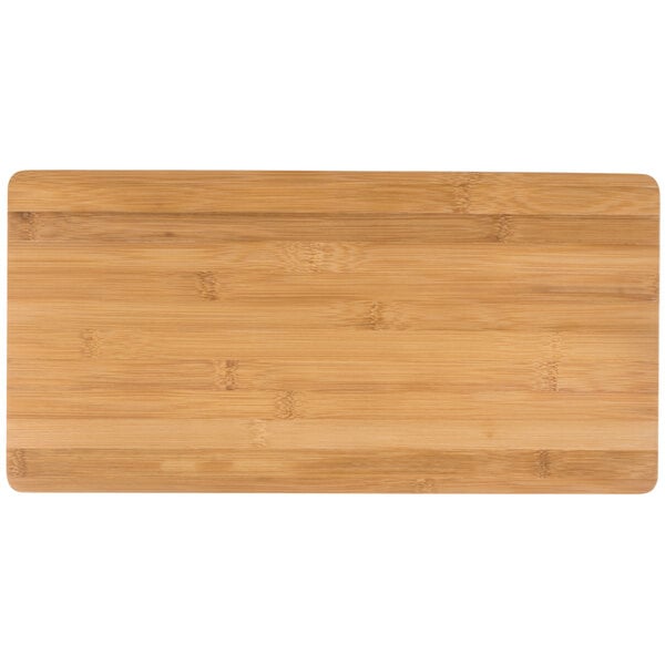 American Metalcraft Bamboo Serving Platter - 18 1/4" x 9" – item 124BAM189 image 2