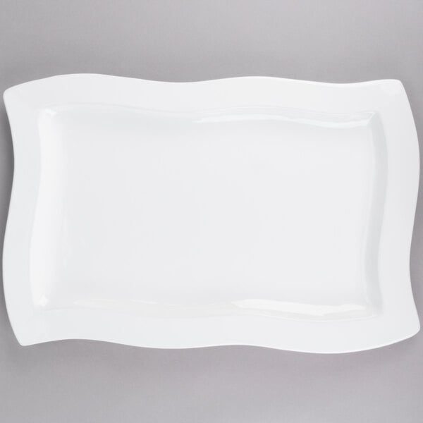 Tablecraft CW3660W White 13" x 20" Cast Serving Platter – item 8083660DW