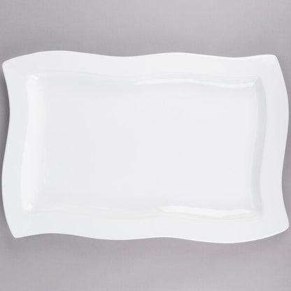 Tablecraft CW3660W White 13" x 20" Cast Serving Platter – item 8083660DW